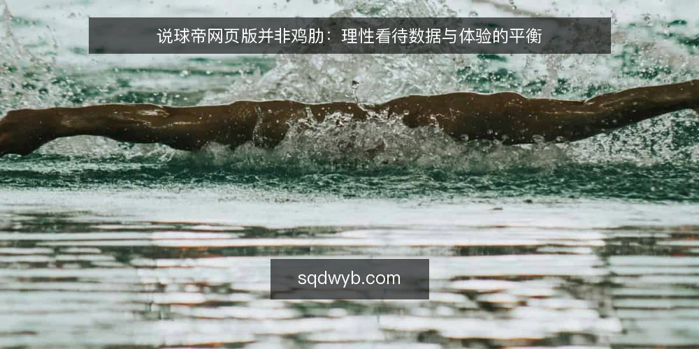 说球帝网页版并非鸡肋：理性看待数据与体验的平衡 — 说球帝网页版的定位：不是替代品，而是互补工具 配图